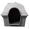 Pet One Plastic Dog Kennel Small Grey-Habitat Pet Supplies