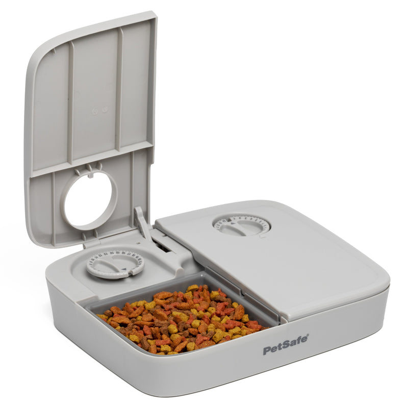PetSafe Automatic Two Meal Pet Feeder for Dogs and Cats-Habitat Pet Supplies