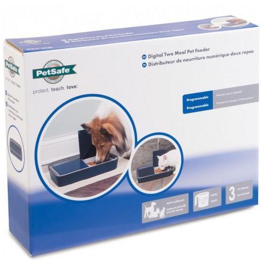 PetSafe Digital Two Meal Pet Feeder for Cats and Dogs