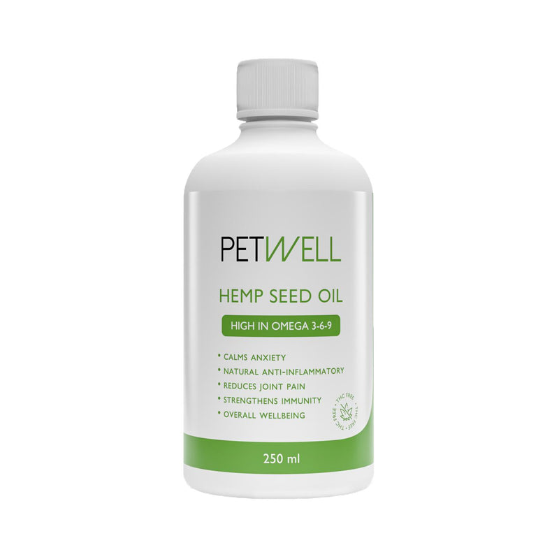 PetWell Hemp Seed Oil for Dogs and Cats 250ml-Habitat Pet Supplies