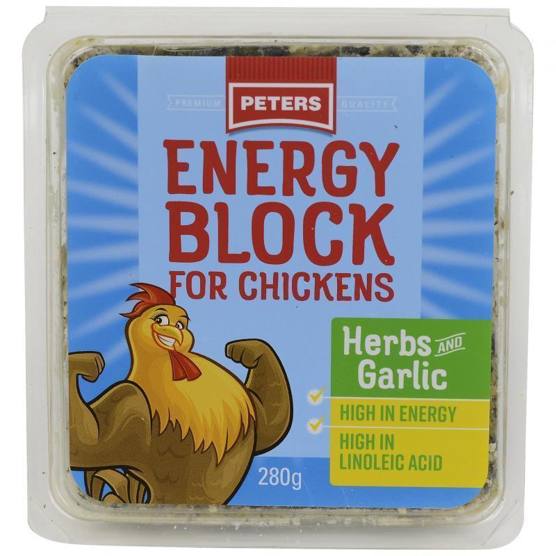 Peters Energy Block for Chickens with Herbs and Garlic 280g (+_+)-Habitat Pet Supplies