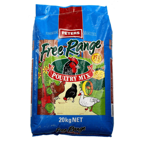 Peters Free Range Chicken and Poultry Mix Food 20kg