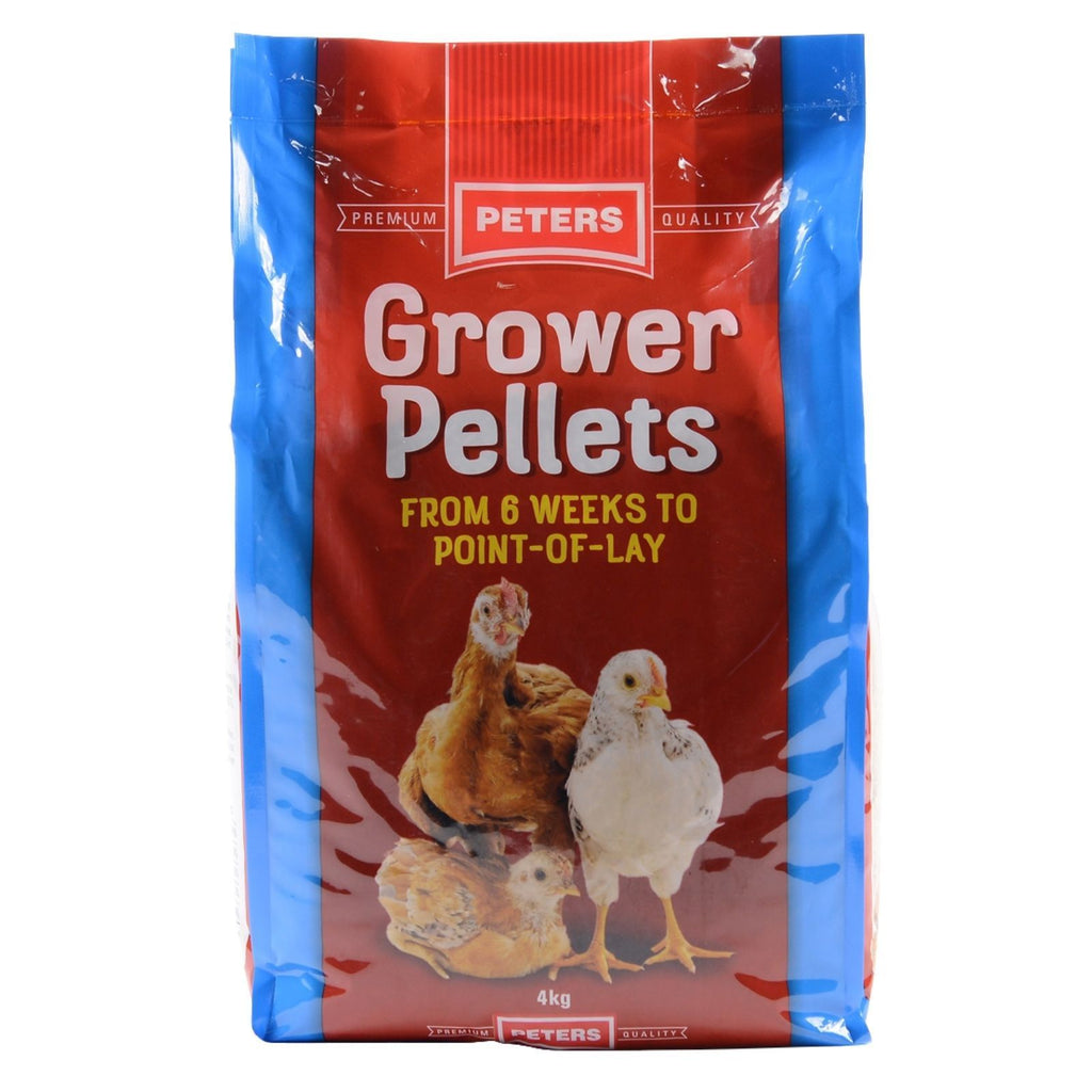 Peters Grower Pellets Chicken Food 4kg-Habitat Pet Supplies
