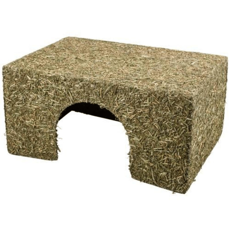Peters Hay Hut Small Animal Edible Shelter Large (+_+)-Habitat Pet Supplies