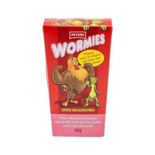 Peters Wormies Chicken and Bird Treats 40g (+_+)-Habitat Pet Supplies