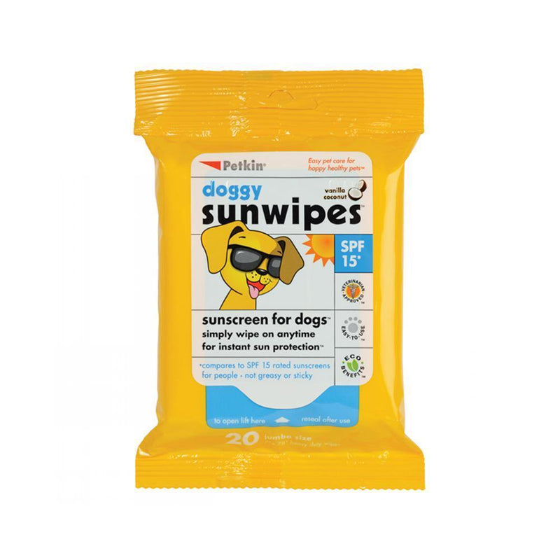 Petkin Doggy Sunwipes 20 Pack-Habitat Pet Supplies