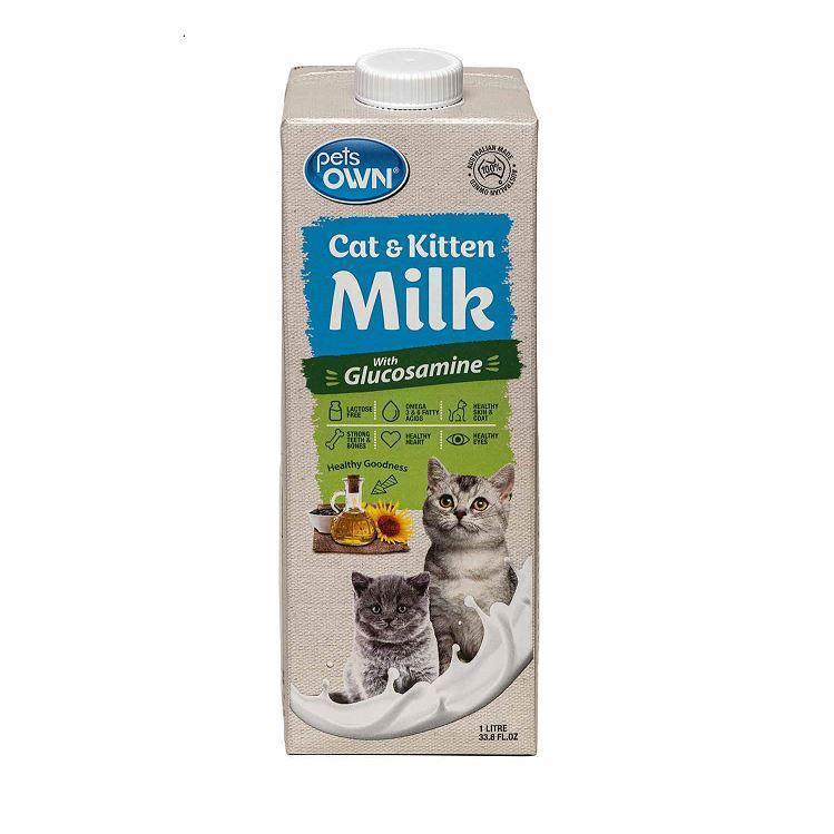Pets Own Cat and Kitten Milk 1L-Habitat Pet Supplies