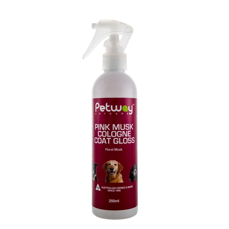 Petway Pink Musk Cologne Coat Gloss 250ml-Habitat Pet Supplies