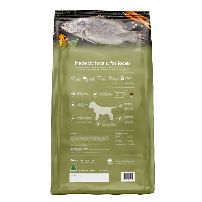 Phoenix Grain Free Dry Puppy Food Ocean Fish and Barramundi 3kg