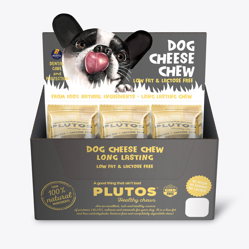 Plutos Cheese and Peanut Butter Chew Dog Treat Large 15 Pack-Habitat Pet Supplies