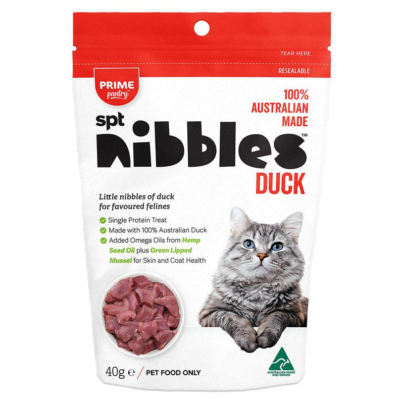 Prime Pantry Cat Nibbles Duck Treats 40g-Habitat Pet Supplies