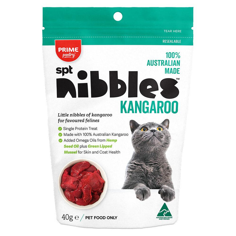 Prime Pantry Cat Nibbles Kangaroo Treats 40g-Habitat Pet Supplies