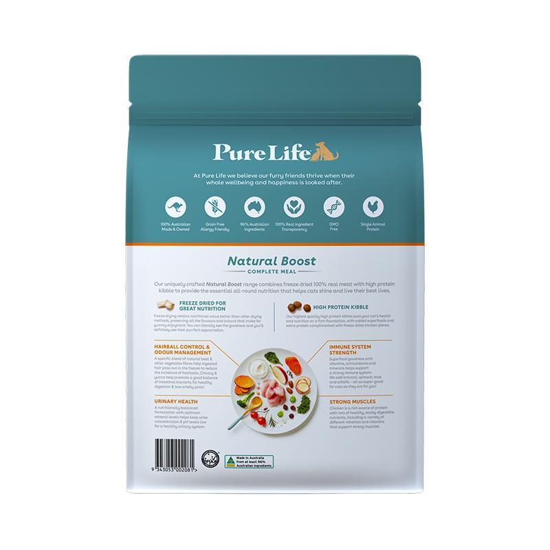 Pure Life Natural Boost Chicken Dry Cat Food 6kg^^^