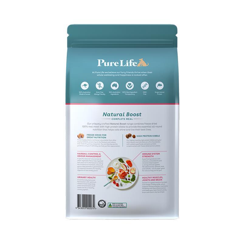 Pure Life Natural Boost Salmon Dry Cat Food 1.5kg^^^