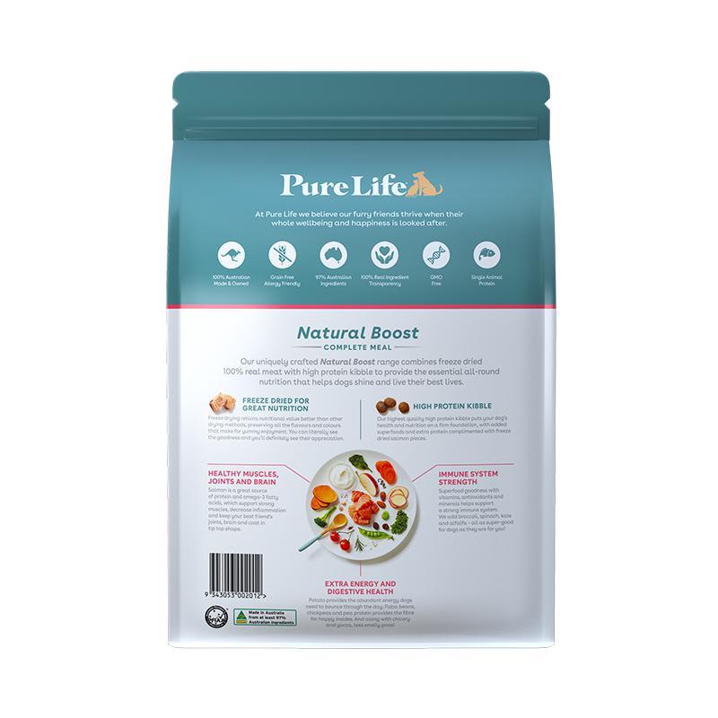 Pure Life Natural Boost Salmon Dry Dog Food 1.8kg