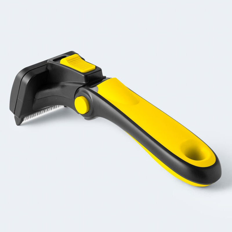 Refuresh Short and Medium Hair Dog Deshedding Tool Yellow Small