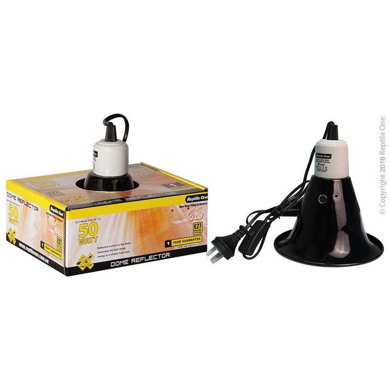 Reptile One Ceramic Heat Lamp Dome Reflector 50W-Habitat Pet Supplies