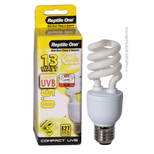 Reptile One Compact E27 UVB 13W 5.0 Light Bulb