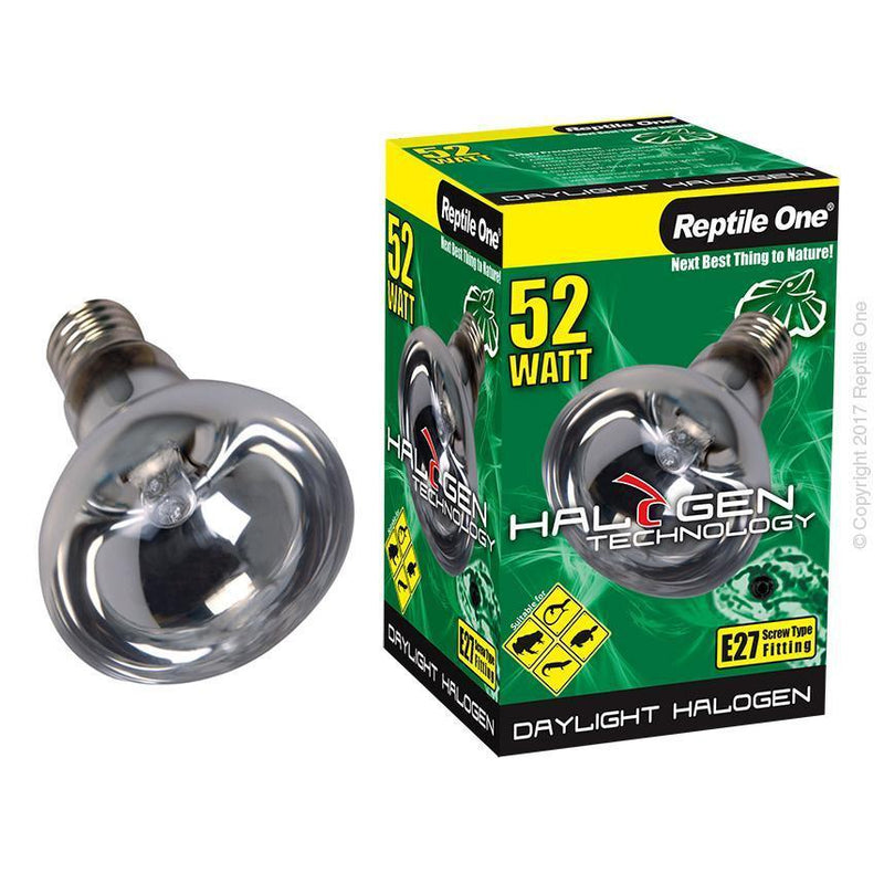 Reptile One Halogen Daylight 52W-Habitat Pet Supplies
