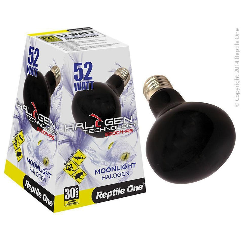 Reptile One Halogen Moonlight 52W-Habitat Pet Supplies