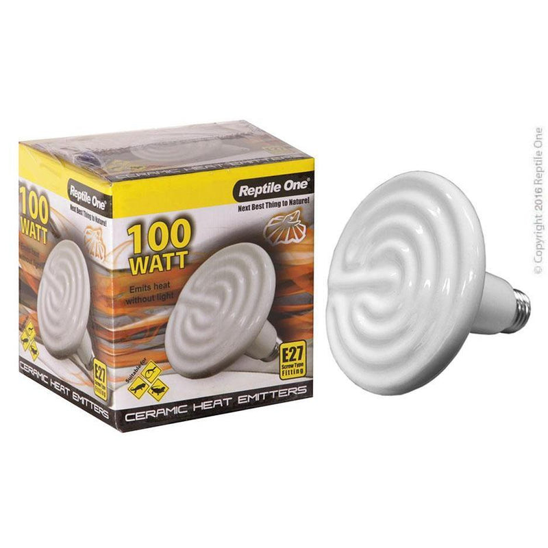 Reptile One Heat Lamp Ceramic 100W E27-Habitat Pet Supplies