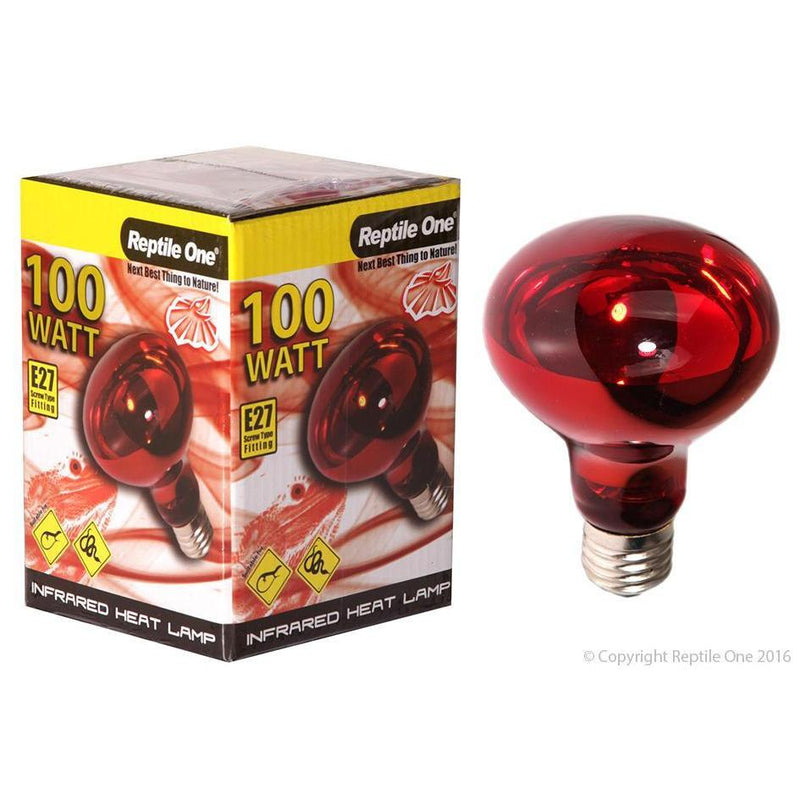 Reptile One Heat Lamp Infrared 100W E27-Habitat Pet Supplies