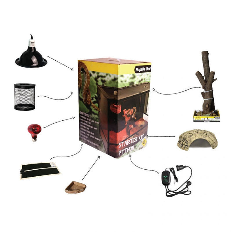 Reptile One Python Starter Kit Accesory Pack-Habitat Pet Supplies