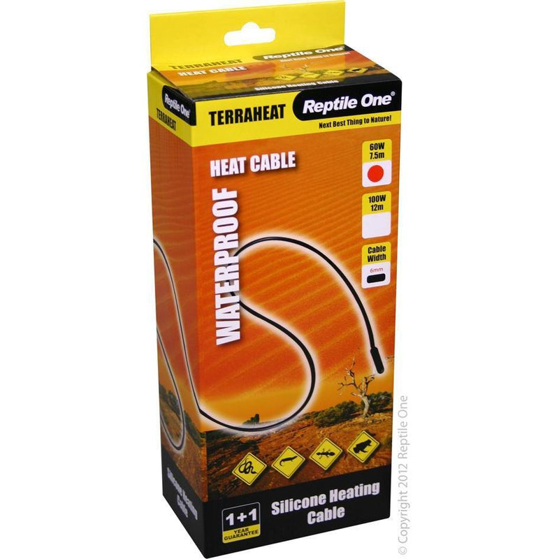 Reptile One Terraheat Cord 60W 7.5M-Habitat Pet Supplies