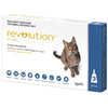 Revolution Flea Heartworm and Worming Treatment for Cats 2.6-7.5kg Blue 3 Pack-Habitat Pet Supplies