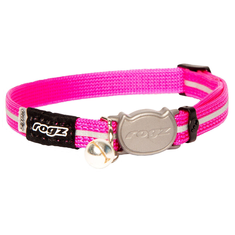 Rogz AlleyCat Safeloc Extra Small Cat Collar Pink (+_+)-Habitat Pet Supplies