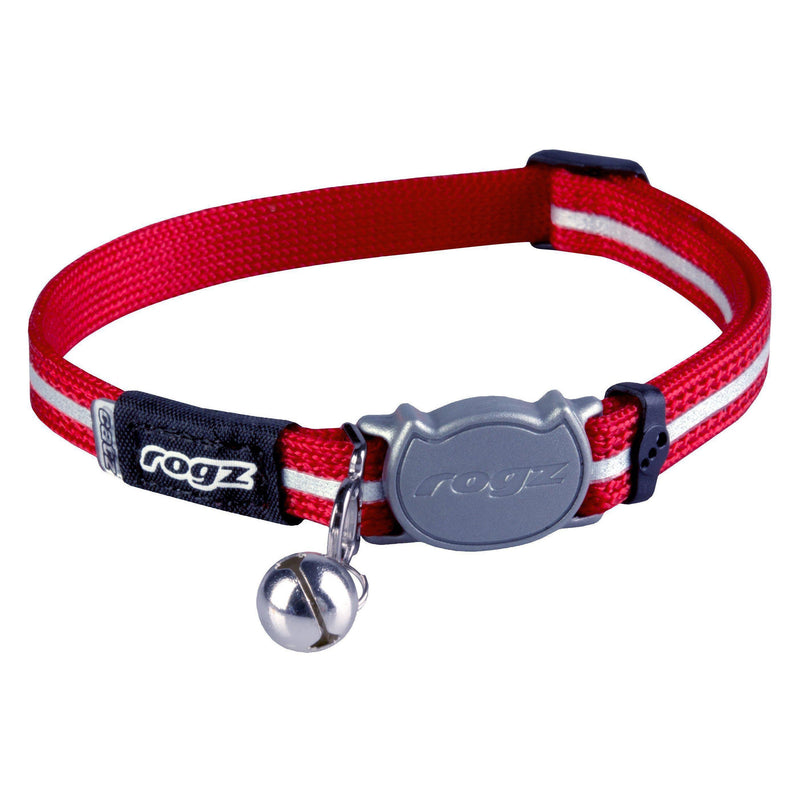 Rogz AlleyCat Safeloc Extra Small Cat Collar Red (+_+)-Habitat Pet Supplies