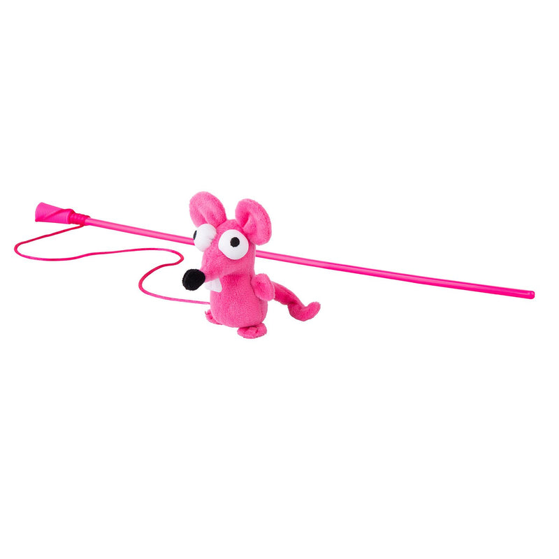 Rogz Cat Toy Wand Teaser Catnip Mouse***