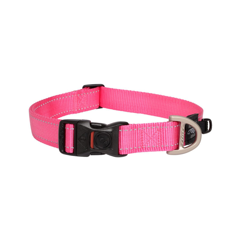 Rogz Classic Extra Large Dog Collar Pink (+_+)-Habitat Pet Supplies