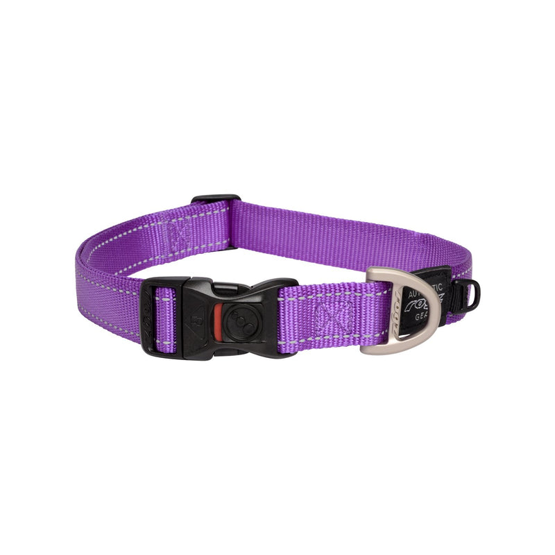 Rogz Classic Extra Large Dog Collar Purple (+_+)-Habitat Pet Supplies