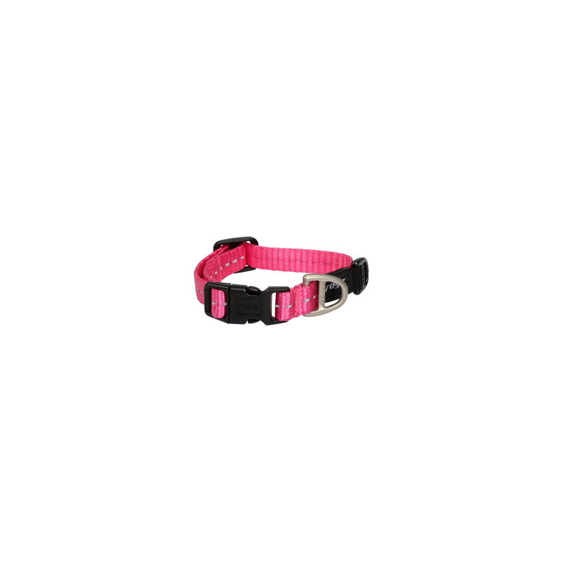 Rogz Classic Extra Small Dog Collar Pink (+_+)-Habitat Pet Supplies