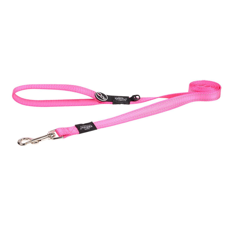 Rogz Classic Large Dog Lead Pink (+_+)-Habitat Pet Supplies