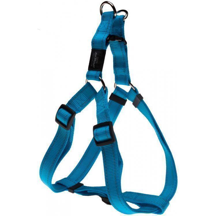 Rogz Classic Large Dog Step-In Harness Turquoise*-Habitat Pet Supplies