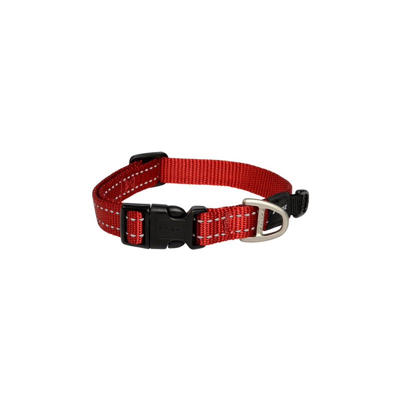 Rogz Classic Medium Dog Collar Red-Habitat Pet Supplies