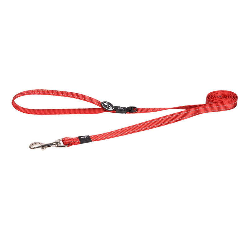 Rogz Classic Medium Dog Lead Red (+_+)-Habitat Pet Supplies