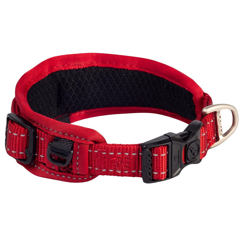Rogz Classic Padded Dog Collar Red Large***-Habitat Pet Supplies