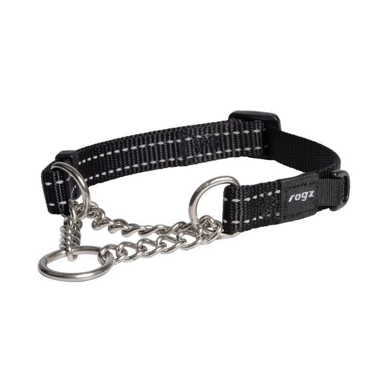 Rogz Control Medium Dog Obedience Collar Black-Habitat Pet Supplies