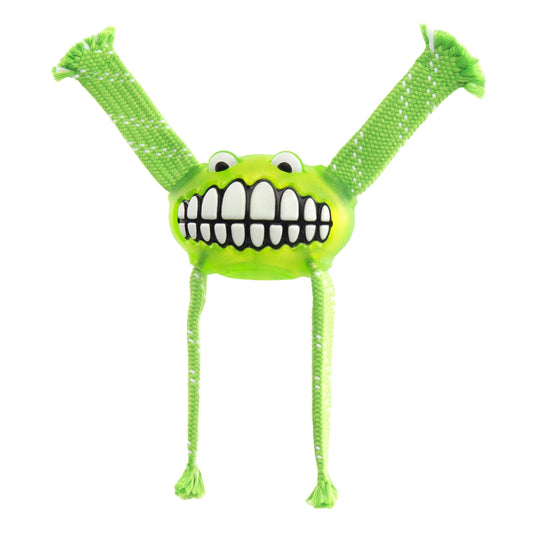 Rogz Flossy Grinz Medium Dog Toy Lime