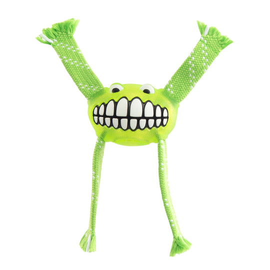 Rogz Flossy Grinz Small Dog Toy Lime