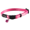 Rogz KiddyCat Safeloc Extra Small Cat Collar Pink (+_+)-Habitat Pet Supplies