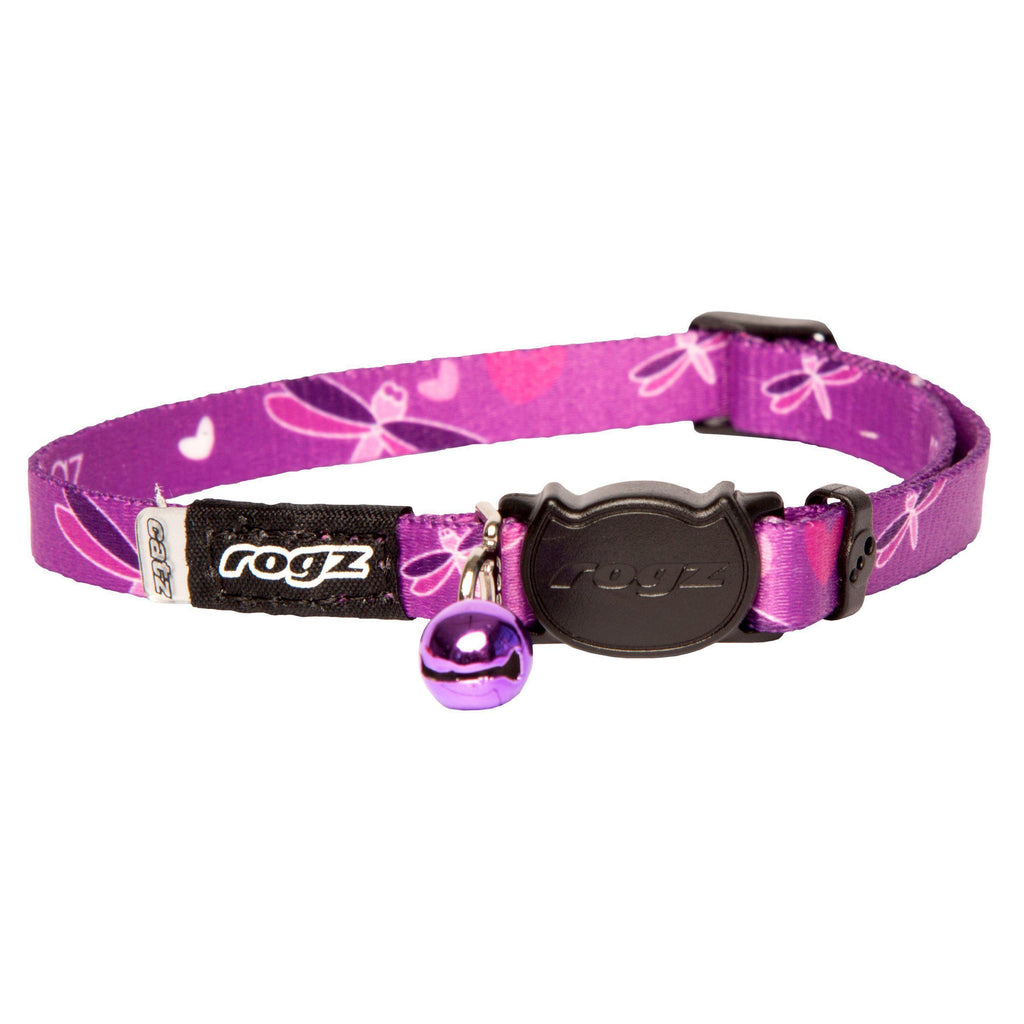 Rogz KiddyCat Safeloc Small Cat Collar Dragonfly-Habitat Pet Supplies