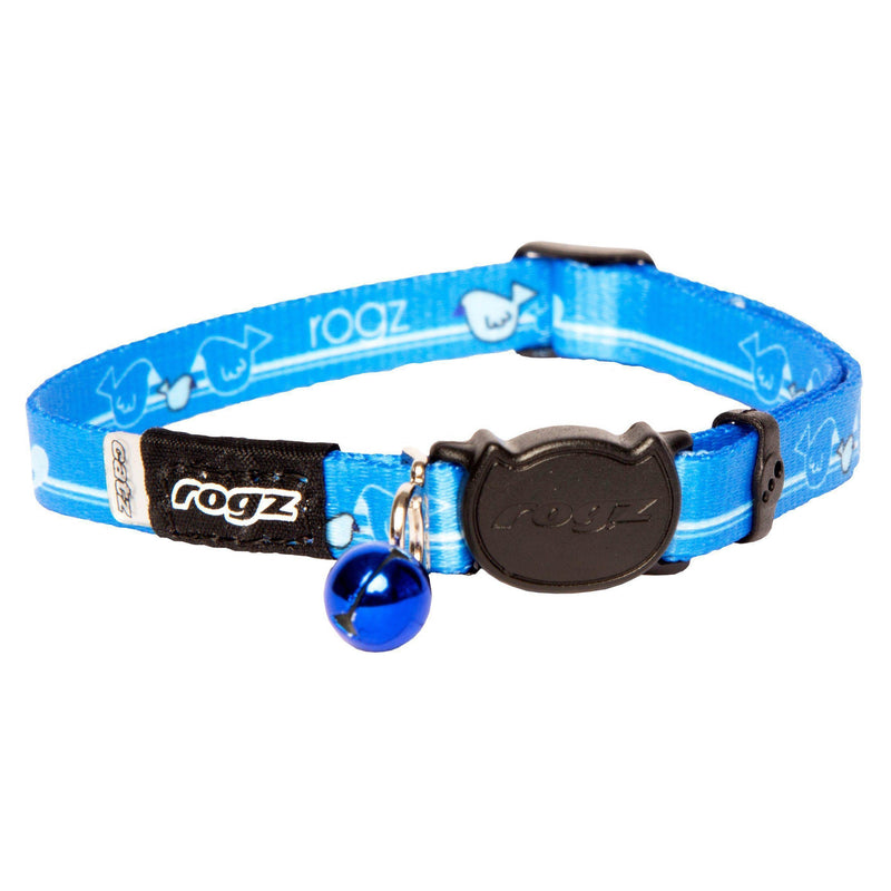 Rogz KiddyCat Safeloc Small Cat Collar Royal Birds (+_+)-Habitat Pet Supplies