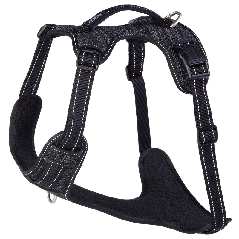 Rogz Specialty Explore Dog Harness Black Extra Large-Habitat Pet Supplies