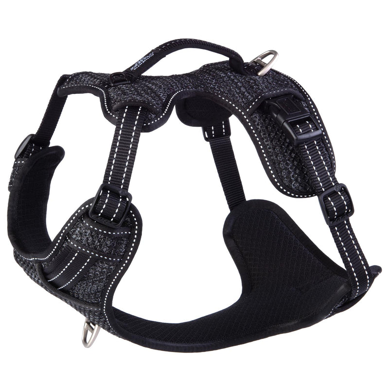 Rogz Specialty Explore Dog Harness Black Large-Habitat Pet Supplies