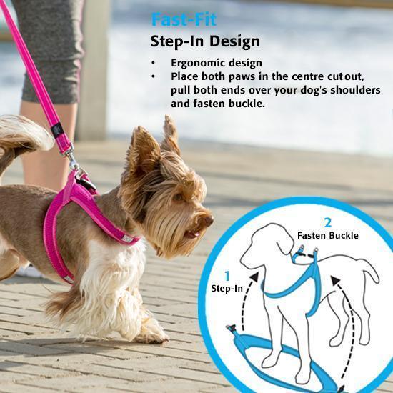 Rogz Specialty Fast Fit Small Dog Harness Blue