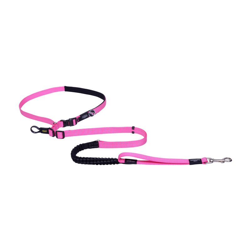 Rogz Specialty Handsfree Large Dog Lead Pink-Habitat Pet Supplies
